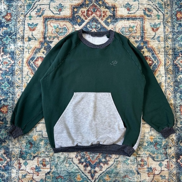 Vintage Other - Vintage Split Colour Crewneck Size XL